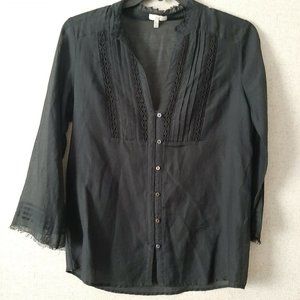 Joie raw-edged blouse size M